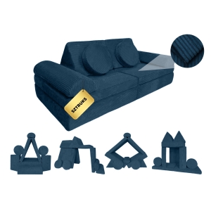 Izabell® | Sofa do zabawy dla dzieci – rozkładana kanapa modułowa, piankowa, wielofunkcyjna
